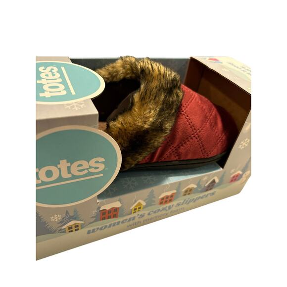 otes Hood Back Slide Memory Foam Slippers - Women's Size 8-9 - Picture 4 of 5